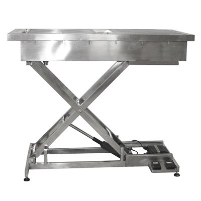 Nerūdijančio plieno veterinarinis stalas